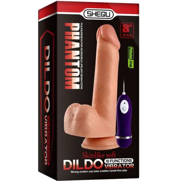 SHEQU - Adam Dildo Vibrador con Control Remoto 21 cm - Imagen 7