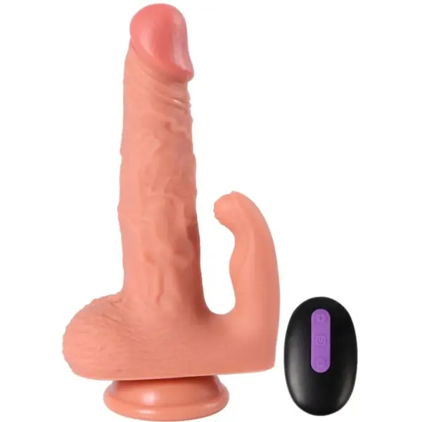 SHEQU - Dildo Realista con Estimulador de Clítoris y Control Remoto de 16 cm - Imagen 4