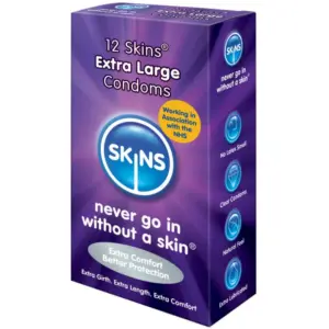 SKINS - Preservativo XXL 12 Uds para Placer y Seguridad