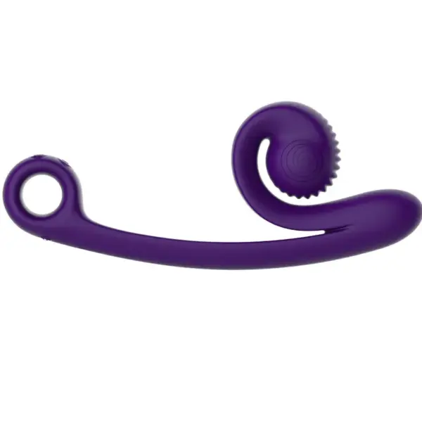 SNAIL VIBE - Vibrador curvo morado para el placer del punto G - Imagen 3