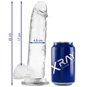 X RAY - Dildo Realista Transparente de 22 cm - Placer Sin Límites