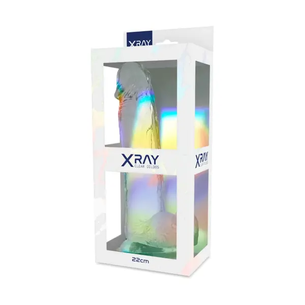 X RAY - Dildo Realista Transparente de 22 cm - Placer Sin Límites - Imagen 2