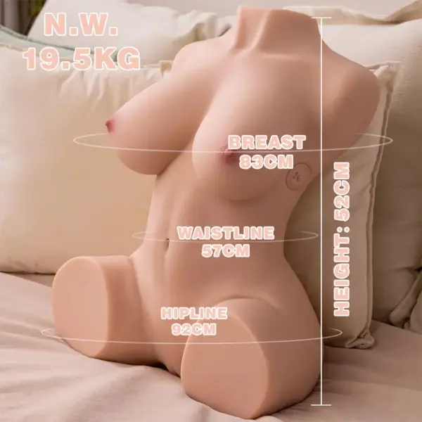 XISE - Torso Realístico Femenino con Vibración y Thrusting de 52 cm - Imagen 13