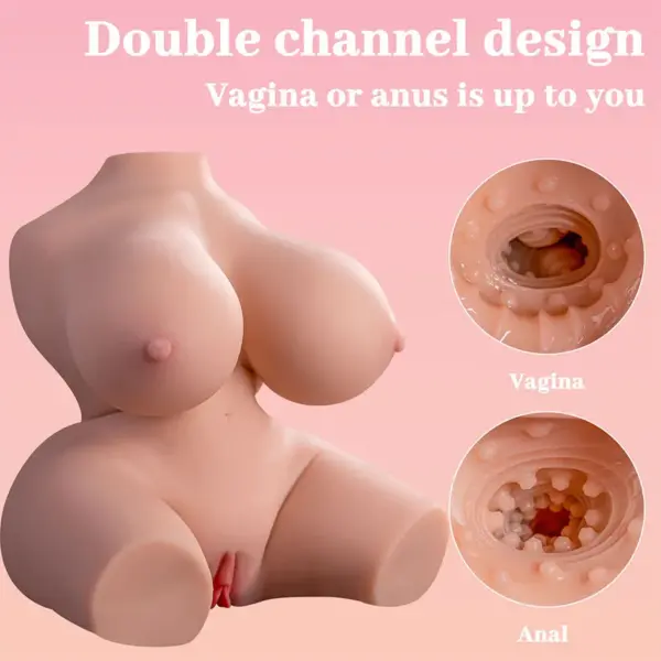 XISE - Torso Realístico Femenino con Vibración 36 cm - Imagen 12