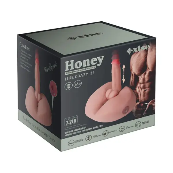 XISE - Honey Masturbador Dildo Realístico con Vibración 25 cm - Imagen 12