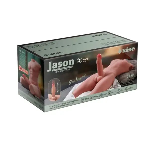 XISE - Jason Half Body Torsos Realístico Masculino con Thrusting y Vibración 55 cm - Imagen 17