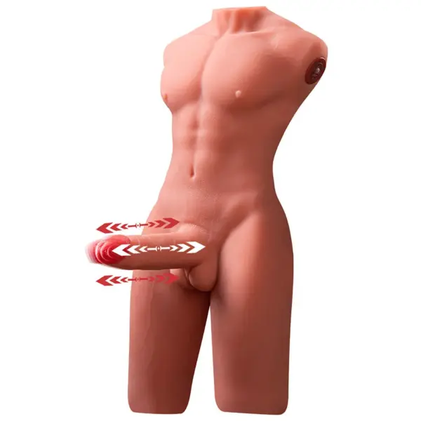 XISE - Jason Half Body Torsos Realístico Masculino con Thrusting y Vibración 55 cm - Imagen 2