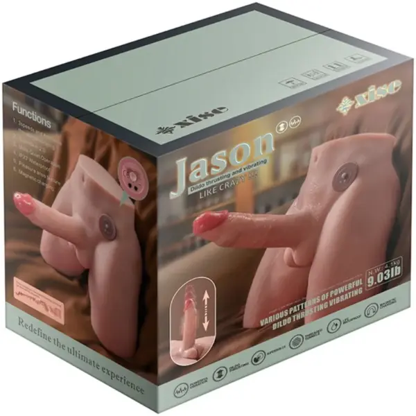 XISE - Jason Masturbador Dildo Realístico con Thrusting y Vibración 17 cm - Imagen 14