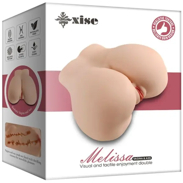 XISE - Melissa Masturbador Vagina y Ano Realístico Multiposición - Imagen 5