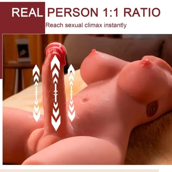 XISE - Miah Lady Boy Torso Femenino con Dildo y Vibración Avanzada - Imagen 5