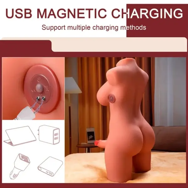 XISE - Miah Lady Boy Torso Femenino con Dildo y Vibración Avanzada - Imagen 6