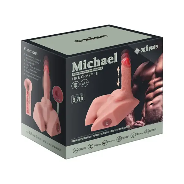 XISE - Masturbador Dildo y Ano Realista con Thrusting 15 cm - Imagen 14