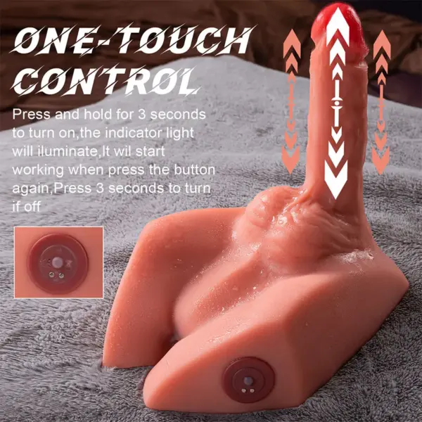 XISE - Masturbador Dildo y Ano Realista con Thrusting 15 cm - Imagen 7
