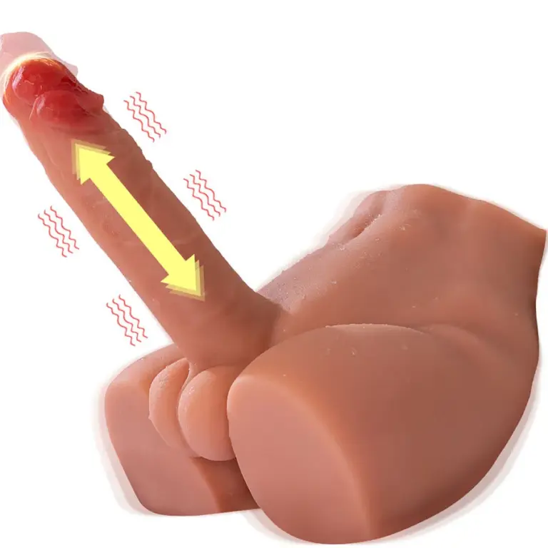 XISE - Peel Dildo Ass Masturbador Dildo Realístico con Thrusting 17,5 cm