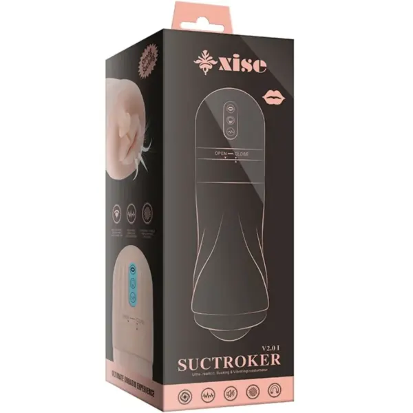 XISE - SuckTrocker V2.0 I Masturbador Boca con Vibración - Imagen 9