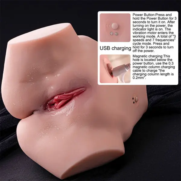 XISE - Tracy Vibrador Masturbador Realista con Vibración y Multiposición - Imagen 10