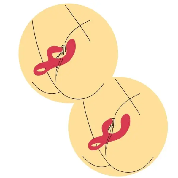 XOCOON - Vibrador Punto G con Estimulador de Clítoris Fucsia - Imagen 10