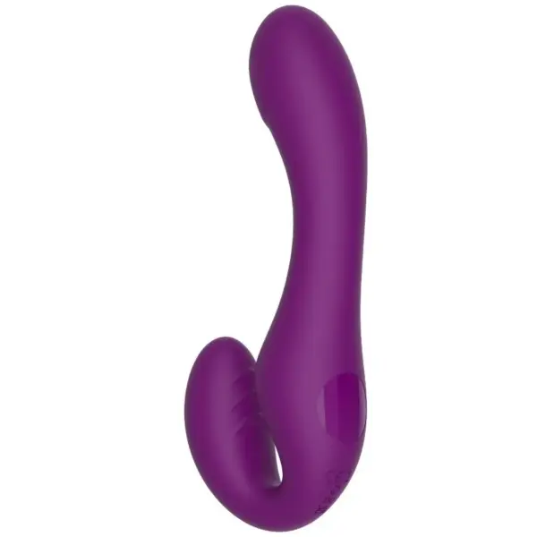 XOCOON - Strapless Strap-On Vibrador 2 en 1 con Control Remoto Morado - Imagen 6