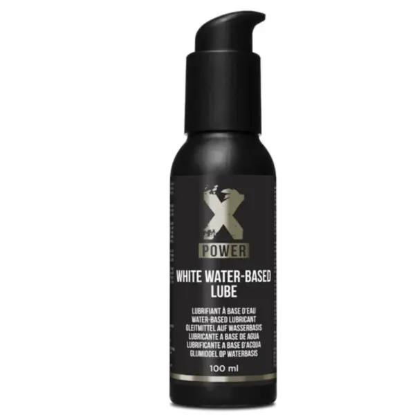 XPOWER - Lubricante Blanco Base Agua 100 ML para Placer Intenso