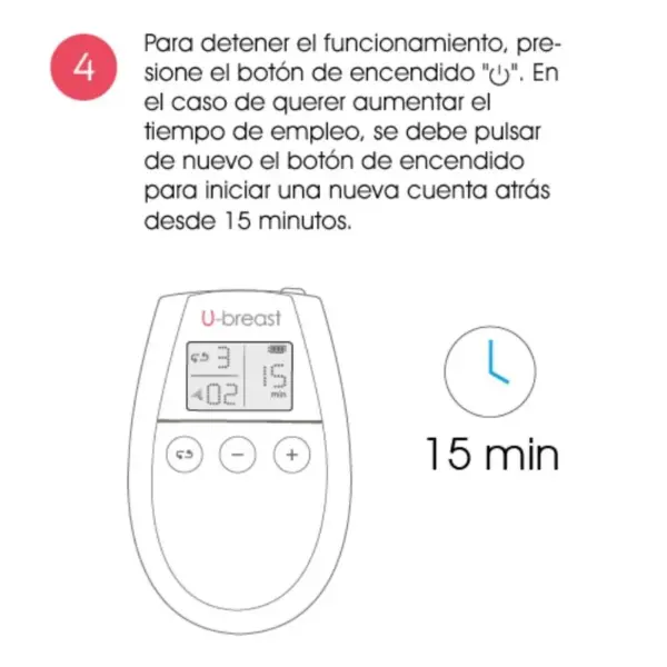 U-Breast - Dispositivo de electroestimulación para aumento de senos - Imagen 5