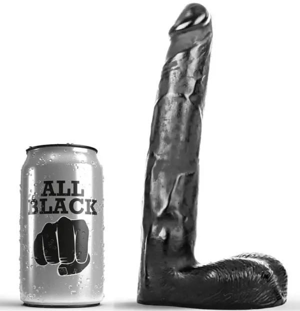 ALL BLACK - Dildo Realístico 21 cm para Placer Infinito