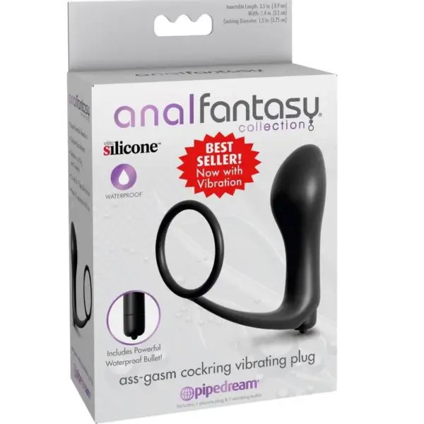 Anal Fantasy Elite Collection - Plug Vibrador Ass-Gasm Cockring - Imagen 3