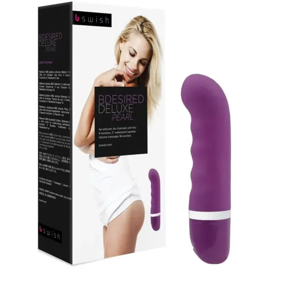 B SWISH - Bdesired Deluxe Pearl Royal Lila: Vibrador Erótico de Silicona - Imagen 2