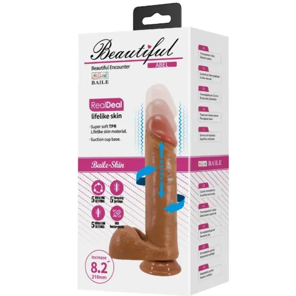 BAILE - Dildo Realístico 21 cm Mulato - Imagen 10