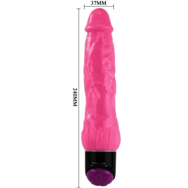 BAILE - Vibrador Realístico Colorful Sex Rosa 24 cm - Imagen 2