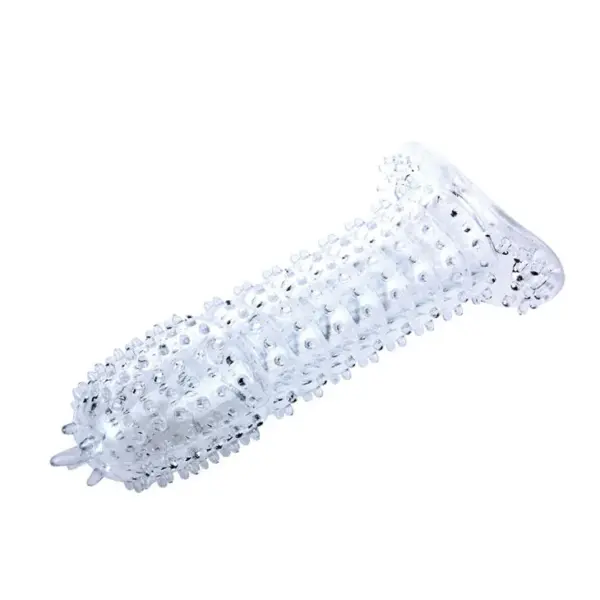 BAILE - Funda para pene con puntos estimulantes morado 14 cm - Imagen 2