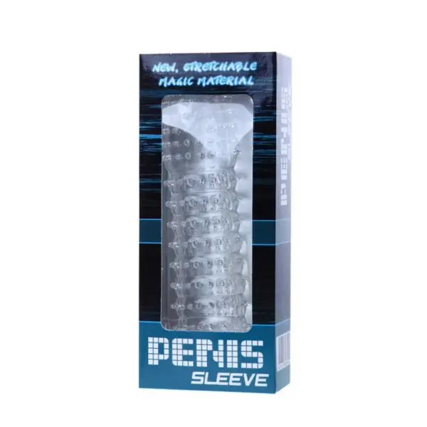 BAILE - Funda para pene con puntos estimulantes morado 14 cm - Imagen 4