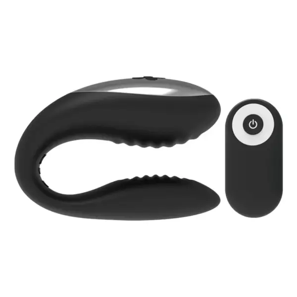 BRILLY GLAM - Vibrador para parejas con control remoto negro - Imagen 2