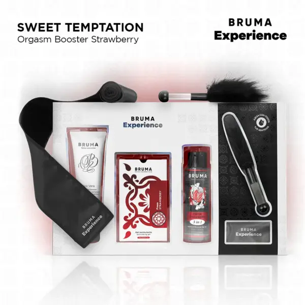 BRUMA XPERIENCE - KIT TENTACIÓN DULCE FRESA CON POTENCIADOR DE ORGASMOS - Imagen 2
