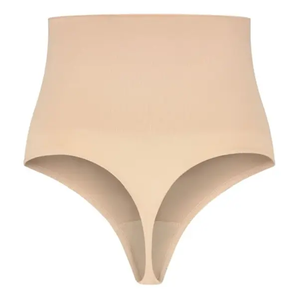 BYE-BRA - FAJA SIN COSTURAS ESTILO TANGA BEIGE TALLA L - Imagen 3
