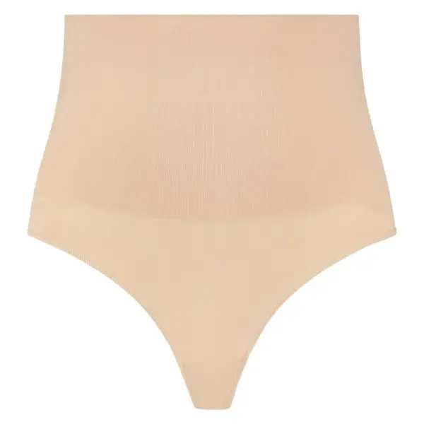 BYE-BRA - FAJA SIN COSTURAS ESTILO TANGA BEIGE TALLA L - Imagen 4