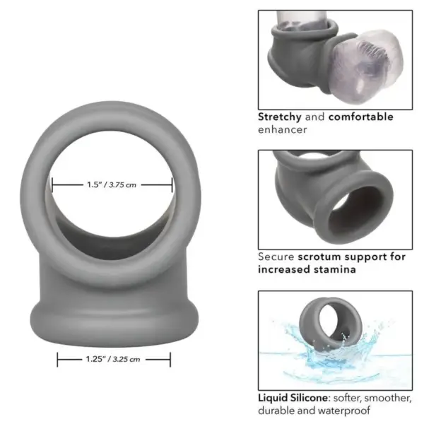 Calexotics - Anillo de Precisión Alpha en Gris: Placer y Soporte Superior - Imagen 3