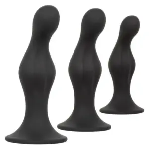 CALEXOTICS - Kit de Plugs Anales Ondulados de Silicona