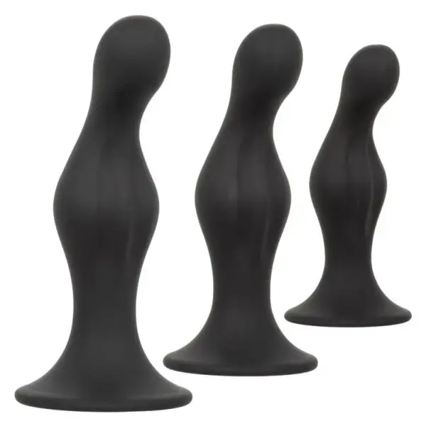 CALEXOTICS - Kit de Plugs Anales Ondulados de Silicona