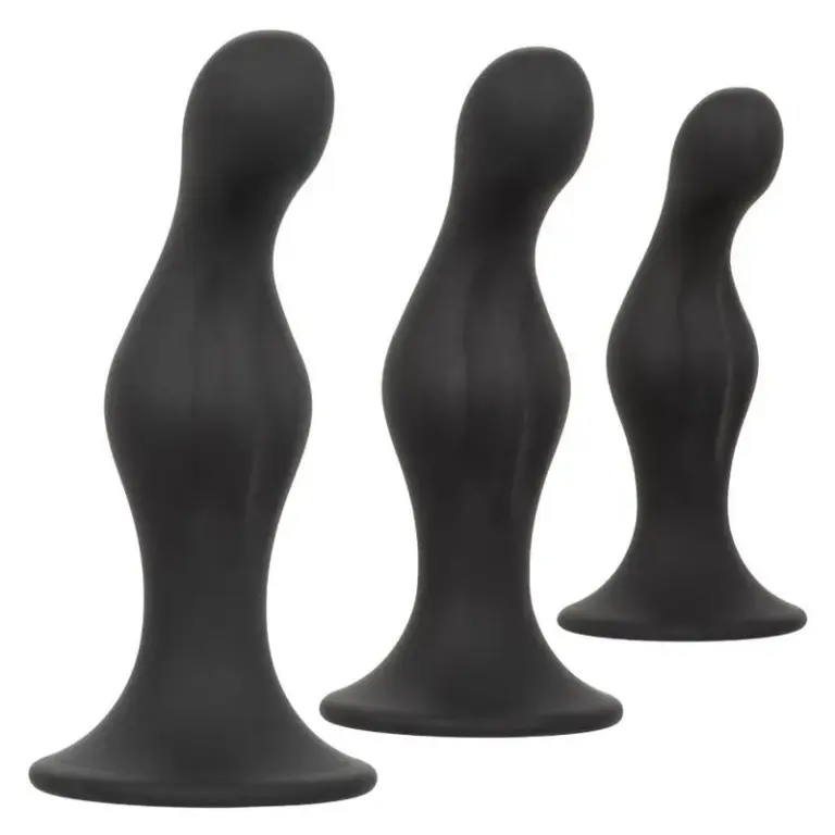 CALEXOTICS - Kit de Plugs Anales Ondulados de Silicona