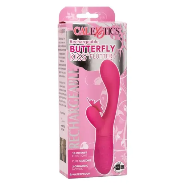 CALEXOTICS - Butterfly Kiss Flutter Rosa - Masajeador Erótico Recargable - Imagen 12