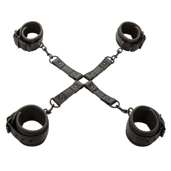 CALEXOTICS - Nocturnal Conector Hog Tie Cuero Ajustable Negro - Imagen 2