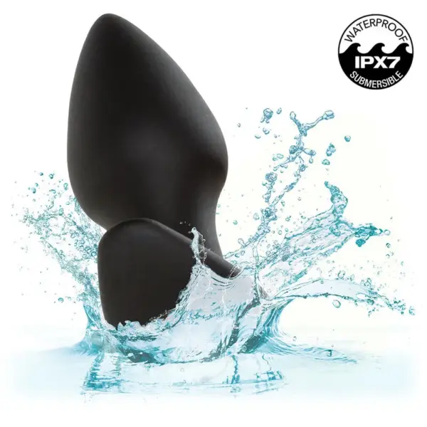 CalExotics - Rock Bottom Perfect Plug Anal con 10 Vibraciones en Silicona Negra - Imagen 9