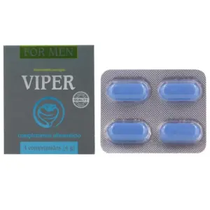 COBECO - VIPER POTENCIADOR MASCULINO 4 CÁPSULAS