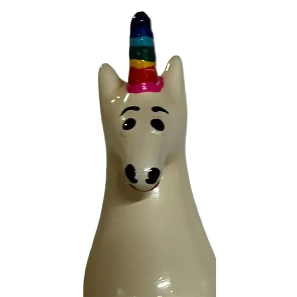 CONDOMERIE - PRESERVATIVO DECORATIVO PINTADO A MANO ARCOÍRIS UNICORNIO