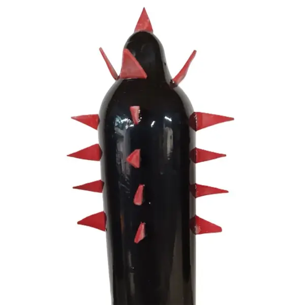 CONDOMERIE - PRESERVATIVO DECORATIVO PINTADO A MANO CACTUS NEGRO XL