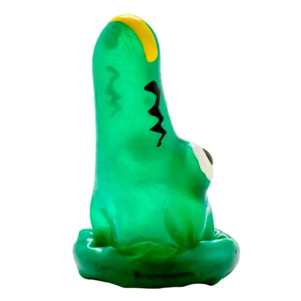 CONDOMERIE - PRESERVATIVO DECORATIVO PINTADO A MANO COCODRILO MODELO 1 - Imagen 4