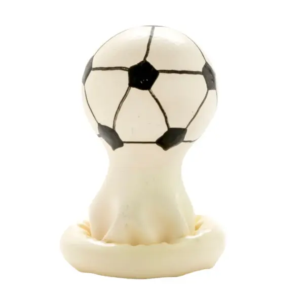 CONDOMERIE - PRESERVATIVO DECORATIVO PINTADO A MANO FÚTBOL AMERICANO - Imagen 3