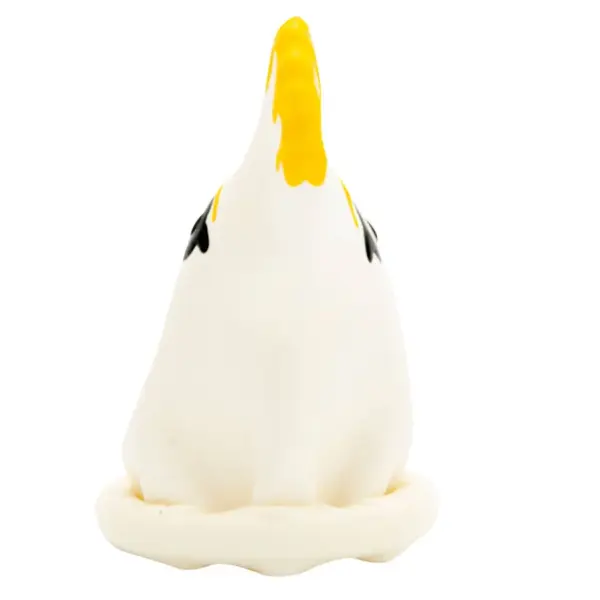 CONDOMERIE - PRESERVATIVO DECORATIVO PINTADO A MANO LORO BLANCO - Imagen 4