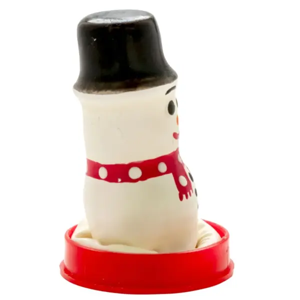 CONDOMERIE - PRESERVATIVO DECORATIVO PINTADO A MANO MUÑECO DE NIEVE - Imagen 2