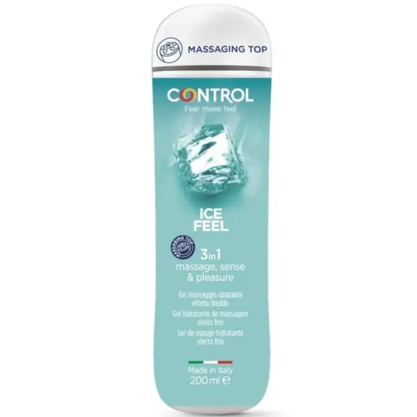 CONTROL - GEL 3 EN 1 ICE FEEL 200 ML para un Placer Refrescante